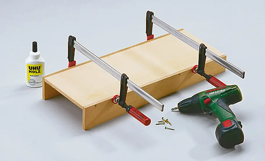 Tischkicker selber bauen Kickertisch: Verleimen