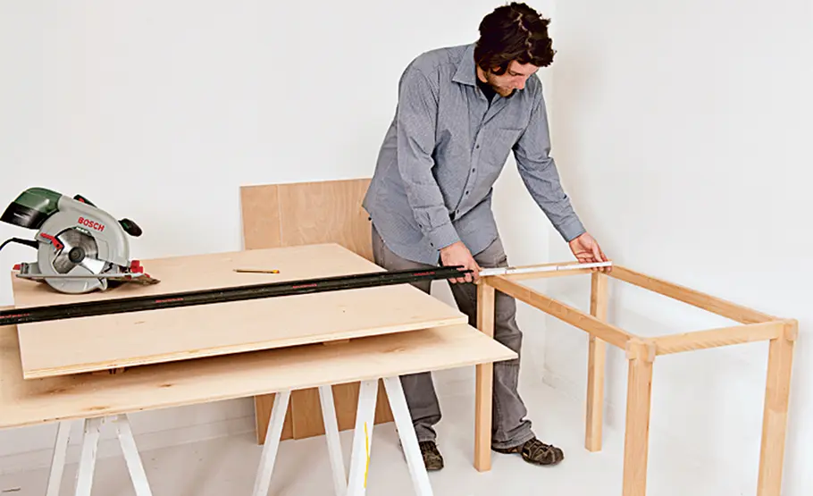 Campingtisch aus Holz bauen Klapptisch