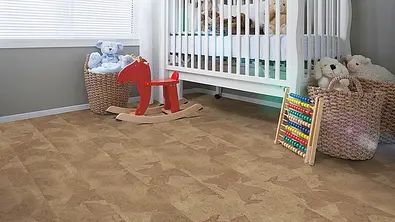 Elastisch und schalldämmend, ist ein Korkboden für Kinderzimmer ideal. - Foto: Hersteller / APCOR/DKV Elastisch und schalldämmend, ist ein Korkboden für Kinderzimmer ideal. - Foto: Hersteller / APCOR/DKV