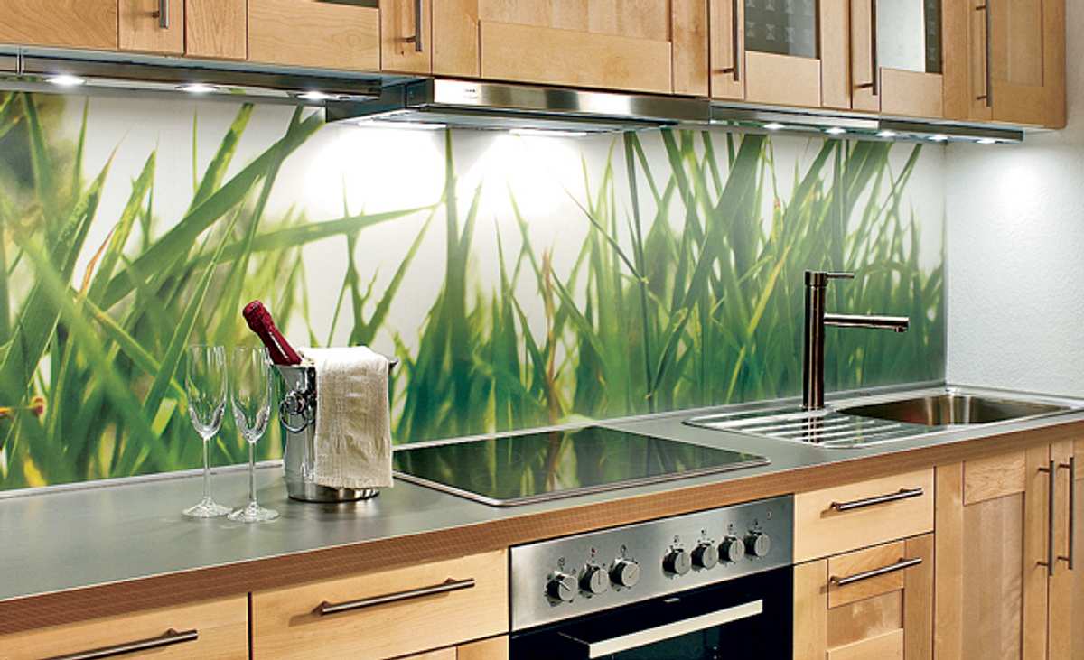 Küchenrückwand aus Plexiglas