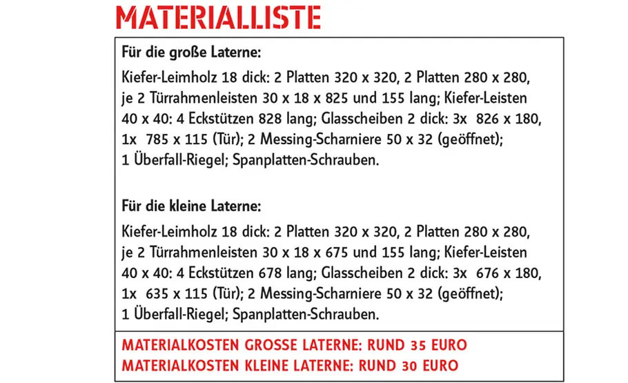 Holzlaterne