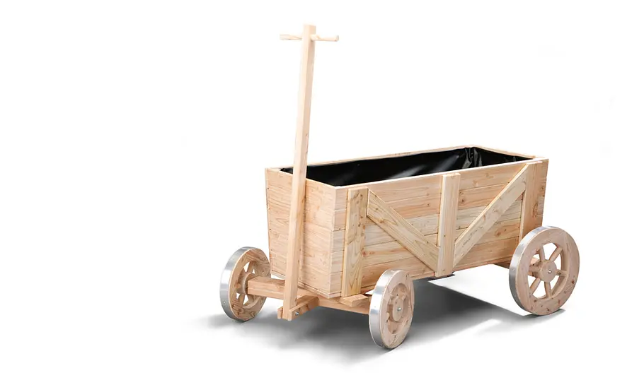 Pflanzkübel / Bollerwagen: Schritt 54 von 54 Leiterwagen als Blumenkübel
