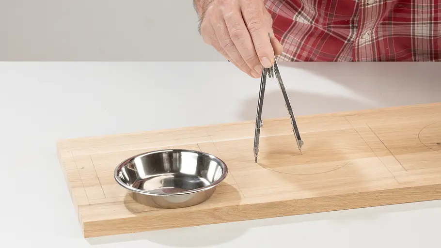 Löcher auf Platte markieren Löcher auf Platte markieren