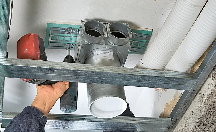 Lüftung einbauen: Schritt 5 von 19 Lüftungsanlage einbauen
