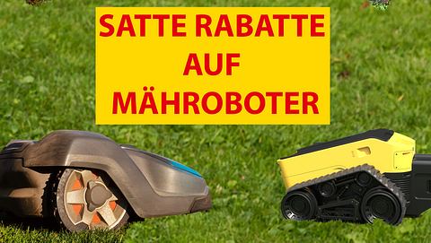 Mähroboter im Angebot.  - Foto: ronstik / sirene68 / sarawuth702 / bdspn / iStock