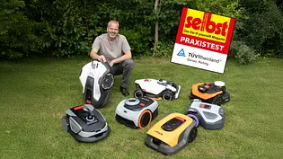 Mähroboter Test 2026 - Foto: sidm / Michael Müller-Münker Mähroboter Test 2026 - Foto: sidm / Michael Müller-Münker