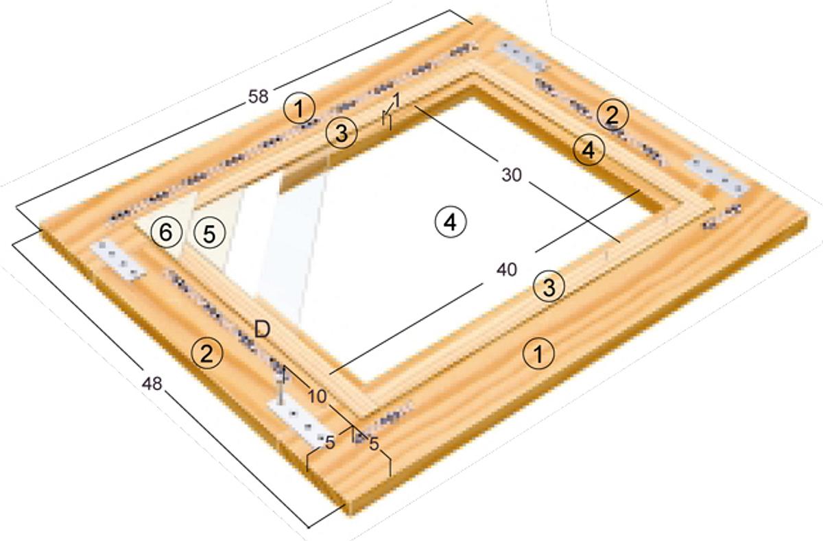 Zeichnung Bilderrahmen bauen