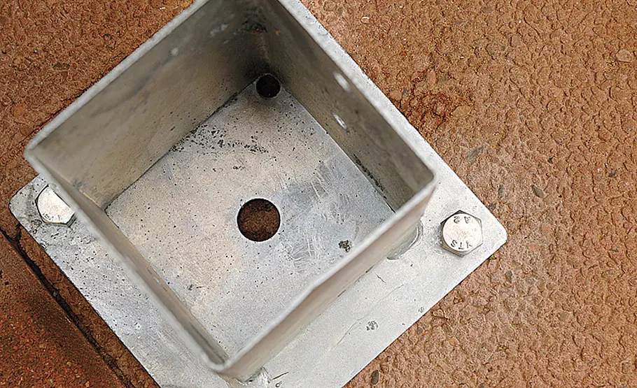 Mülltonnenbox auf Pflaster befestigen Mülltonnenstellplatz