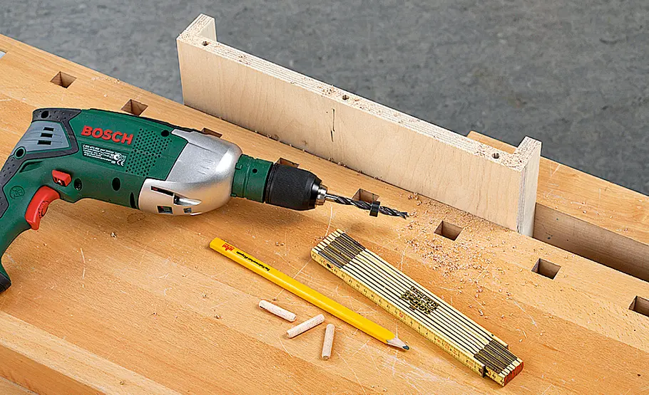 Sitzhocker bauen Noppenhocker bauen
