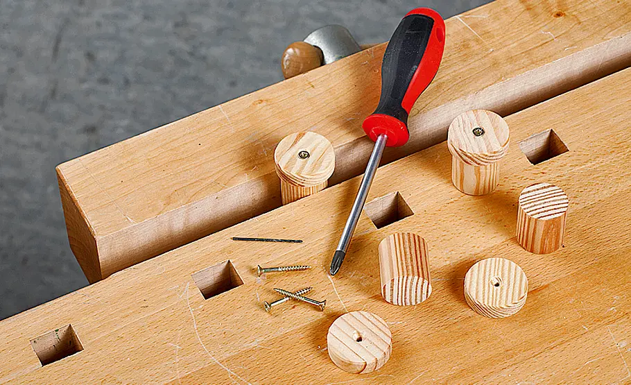 Sitzhocker bauen Noppenhocker bauen