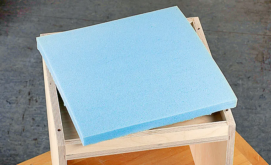 Sitzhocker bauen Noppenhocker bauen