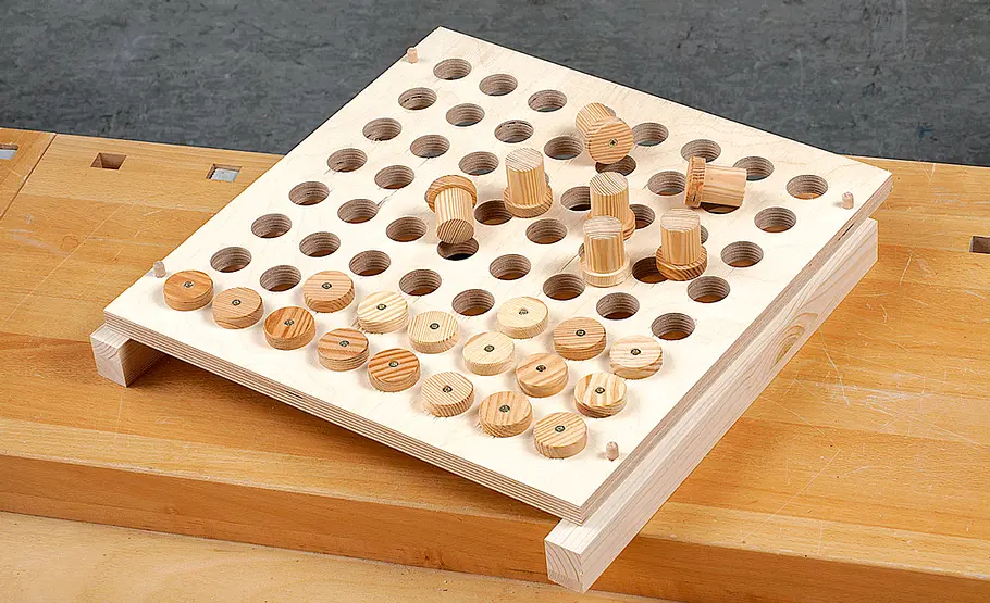 Sitzhocker bauen Noppenhocker bauen