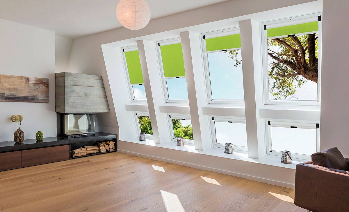 Helligkeit und Licht: Kombinations- und Tandemeinbauten ermöglichen Lichtlösungen mit übereinanderliegenden Fenstern.