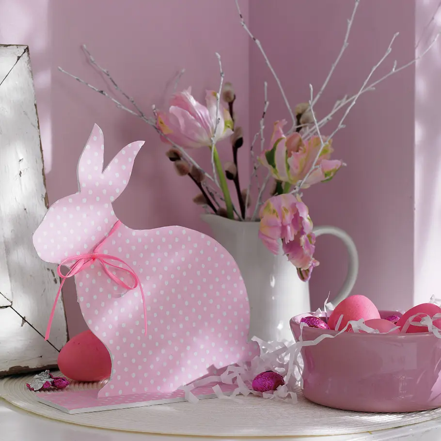 Deko-Hase basteln: Schritt 6 von 6 Osterhasen basteln