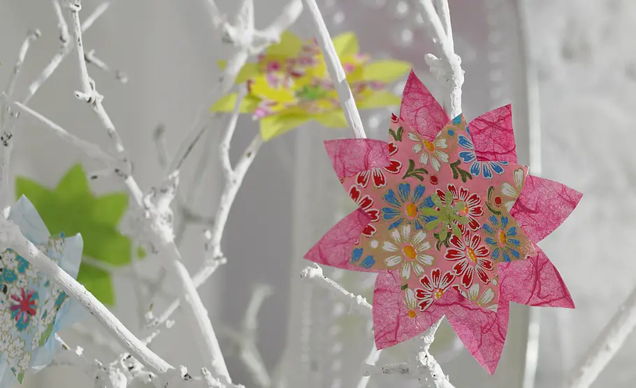 Papierblüten basteln: Schritt 15 von 15 Origami: Papierblüten basteln