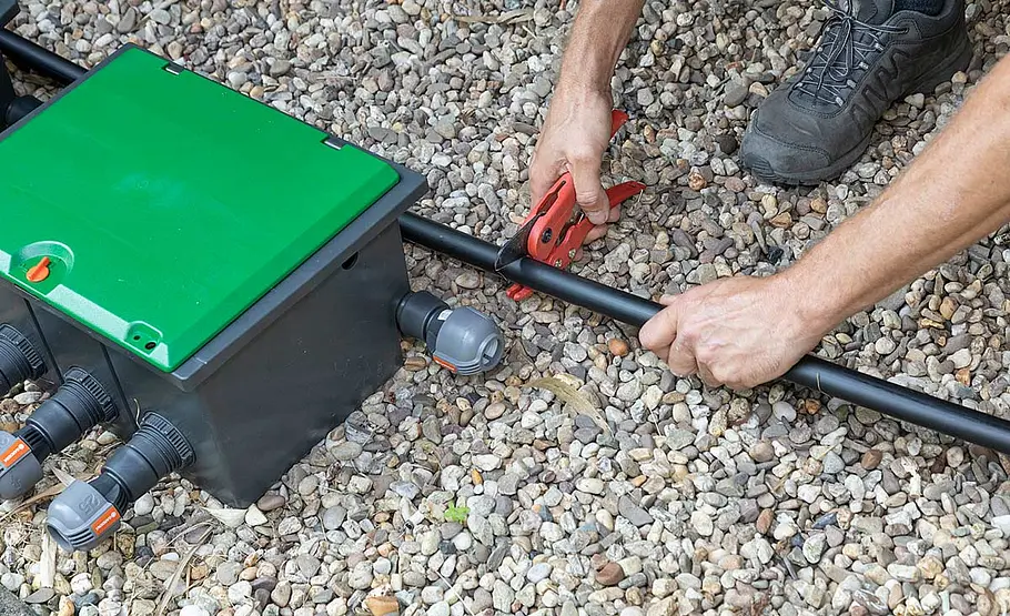 Verteilerkasten montieren