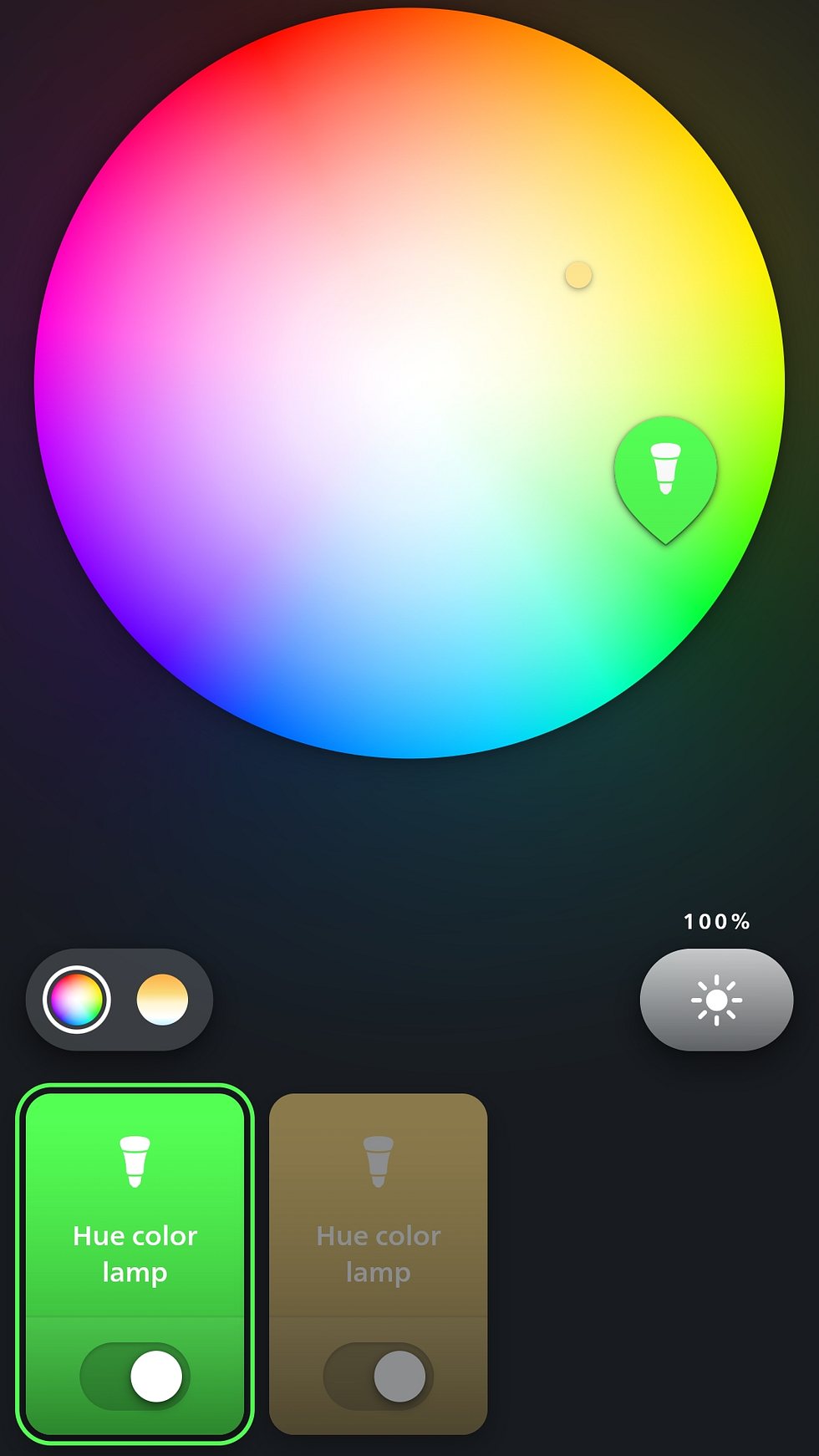 Philips hue App-Steuerung