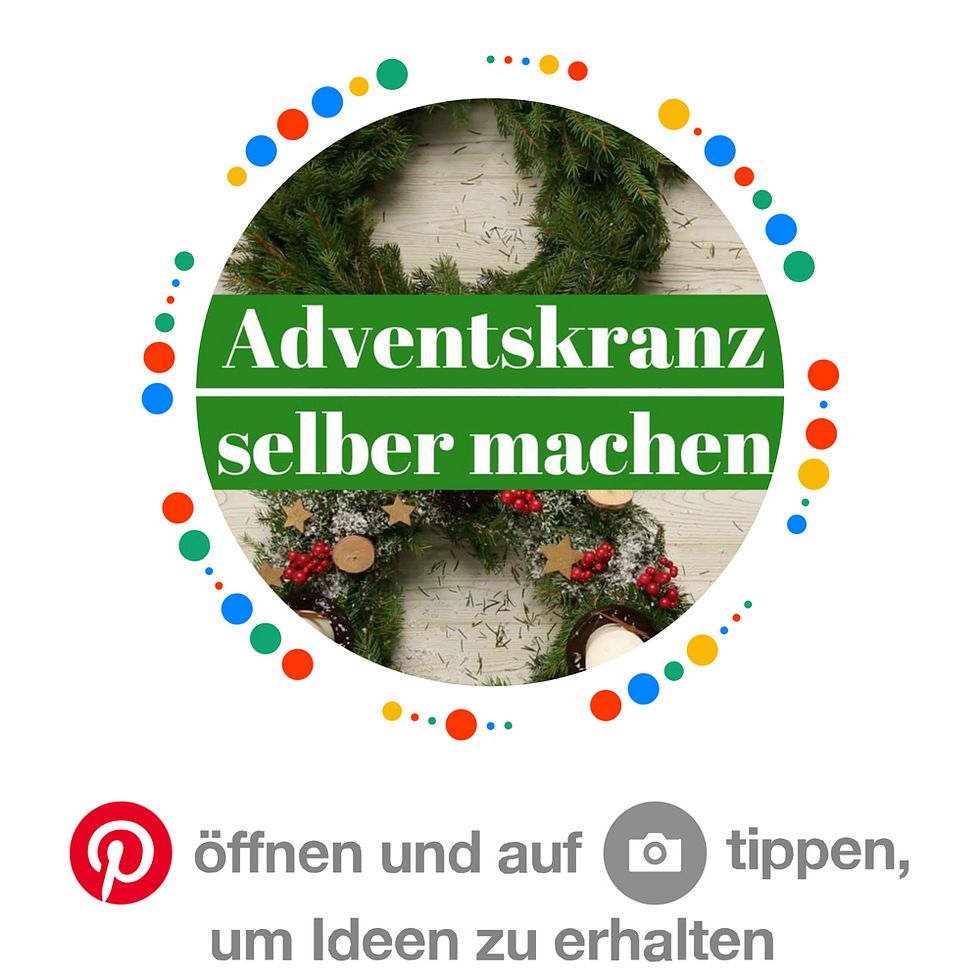 Pinterest: Adventskranz-Ideen