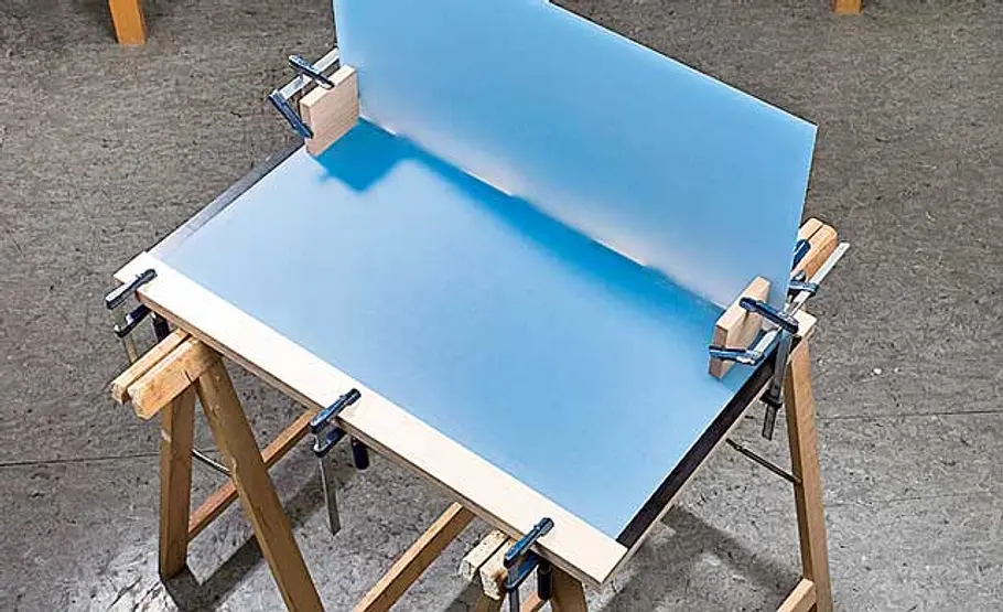 Gartenleuchte: Pflanzsäule aus Acrylglas