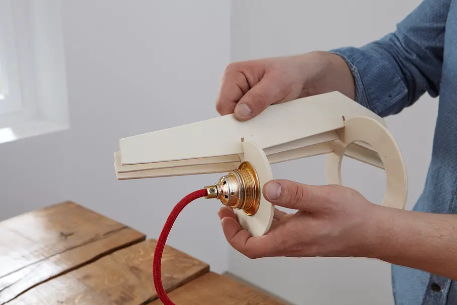 Lampenschirm in Holzoptik vereint Natur & Design