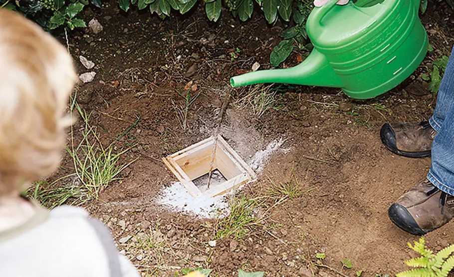 Pfostenschuh: Fundament gießen Punktfundamente bauen