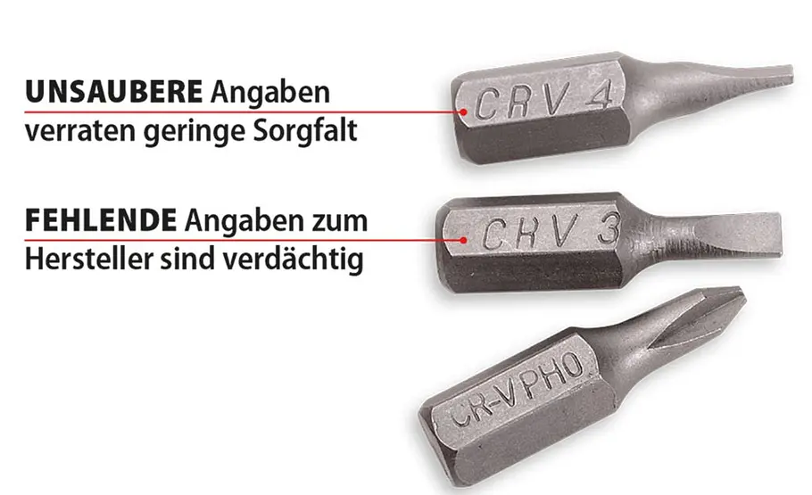 Qualität bei Bits erkennen Bit