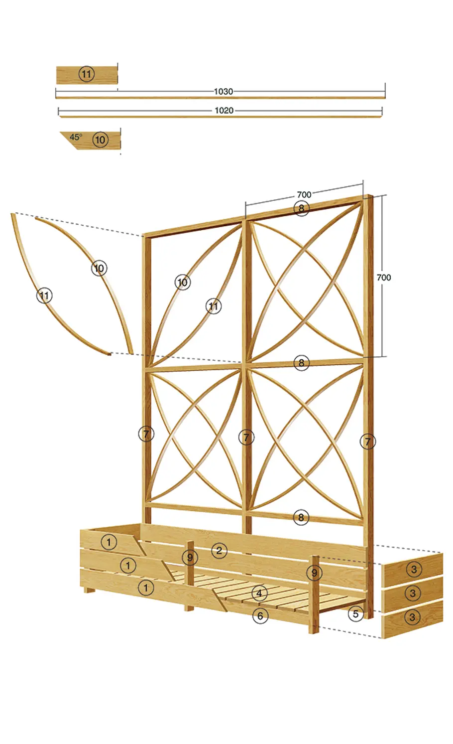 Rankhilfe bauen Rankhilfe bauen