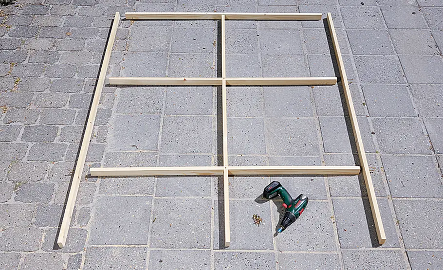 Rankhilfe bauen Rankhilfe