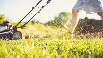 Rasenmäher mit Antrieb - Foto: iStock/StockWithMe