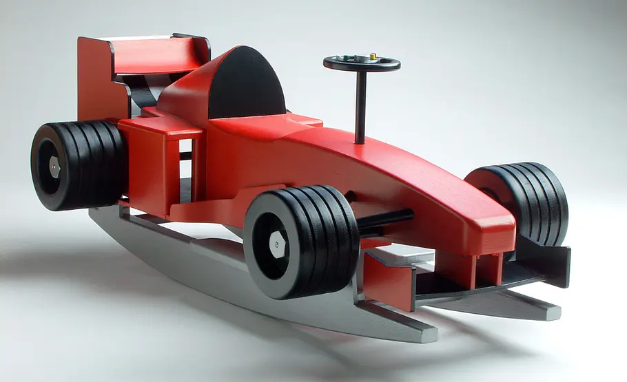 Rennwagen selber bauen Rennwagen: Lackierung