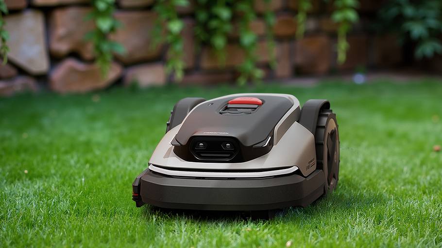 RockMow S1 im Garten