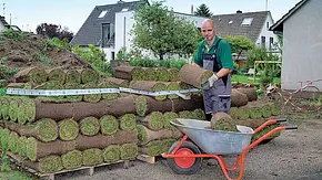 Fertigrasen verlegen Fertigrasen verlegen