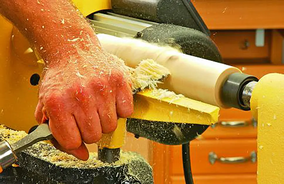 Runddrehen & abstechen Holz drechseln