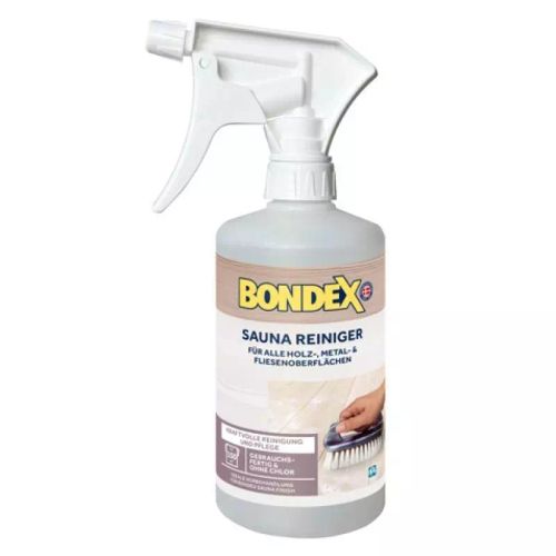 BONDEX Sauna Reiniger Transparent 0,5L - Reinigungslösung in Sprühflasche