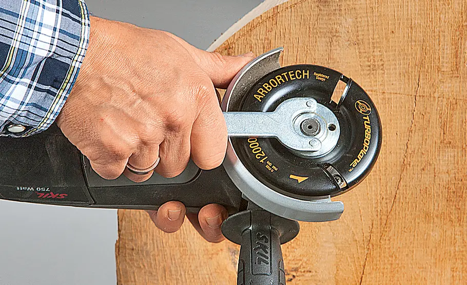 selbst ausprobiert: Frässcheibe von Arbortech Frässcheibe: Holz frei formen