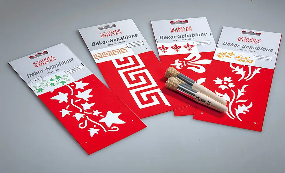 Wandgestaltung mit Dekoschablonen Dekoration