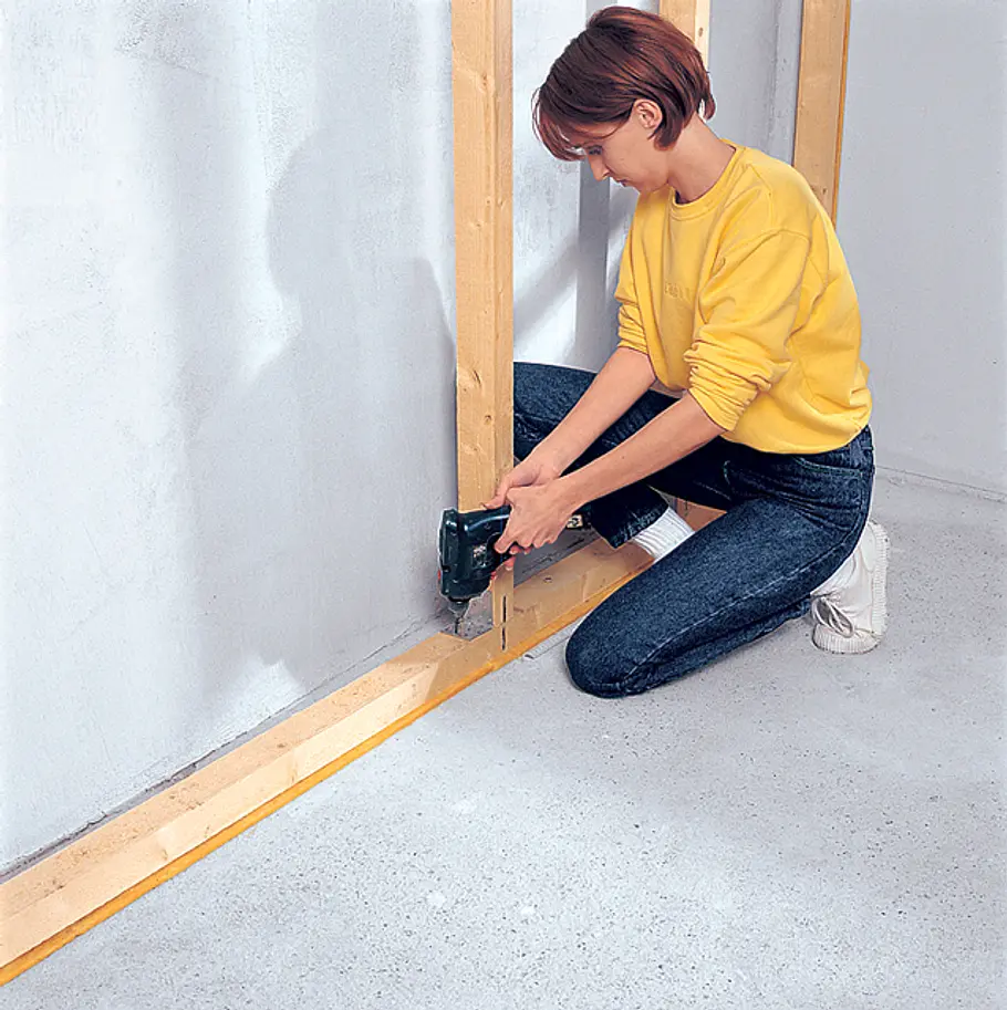 Schallschutz-Wände selber bauen Schallschutz: Holzständer verschrauben