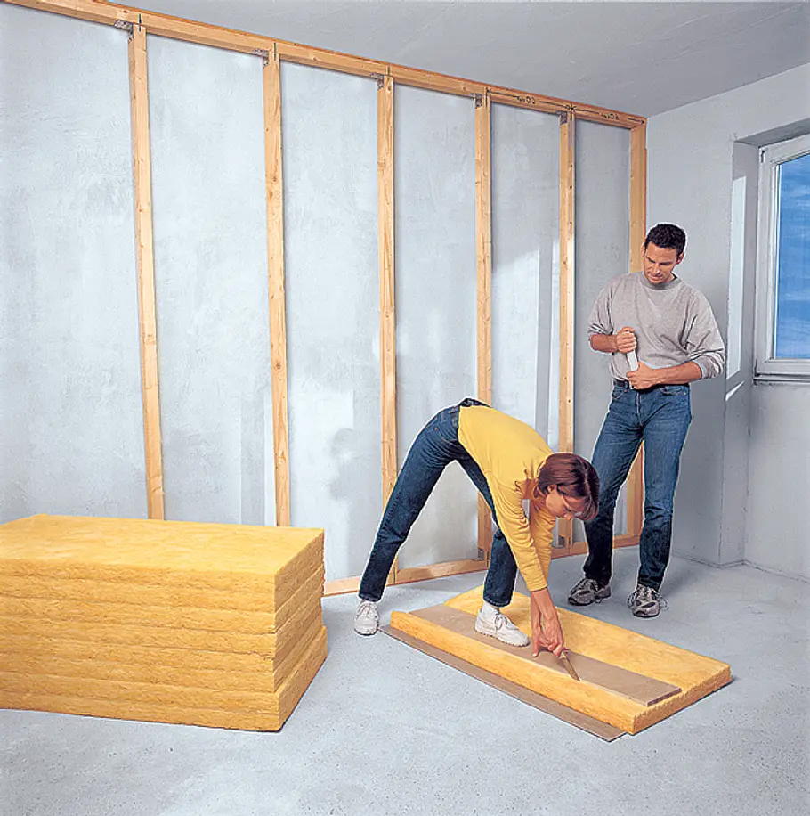 Schallschutz-Wände selber bauen Schallschutz: Dämmmatten zuschneiden