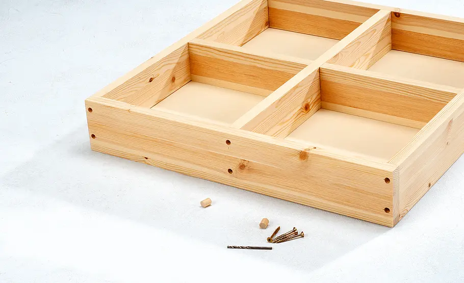 Truhe bauen: Schritt 33 von 44 Überblattung