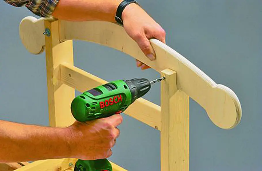 Schaukelbank auf Kufen Schaukelbank bauen