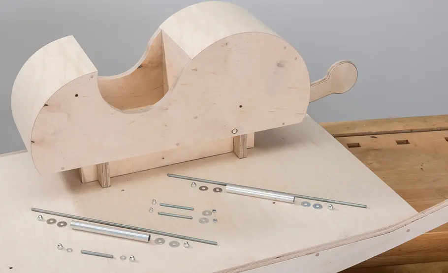 Schaukelpferd bauen Motorrad-Gespann