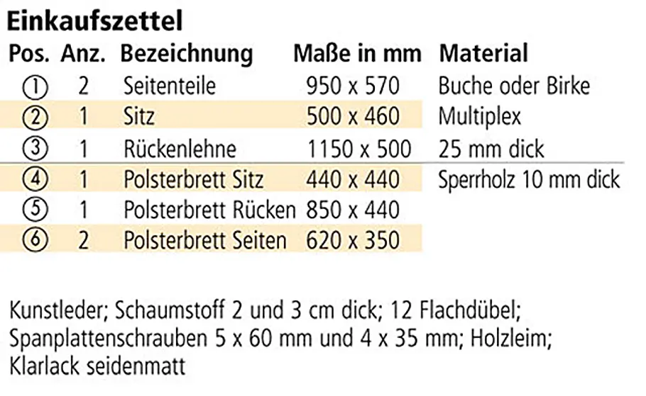 Schaukelstuhl bauen Schaukelstuhl selber bauen