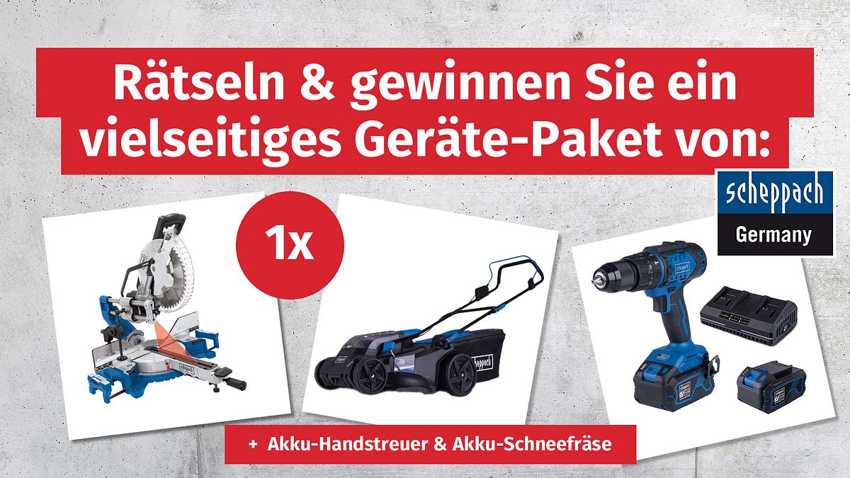 Scheppach Gewinnspiel