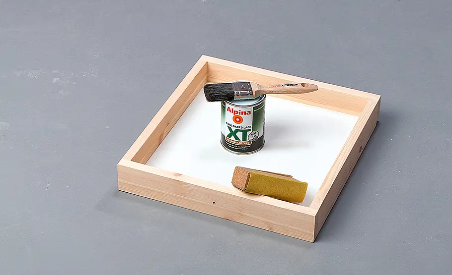 Schminktisch bauen Schminktisch: Bauteile schleifen