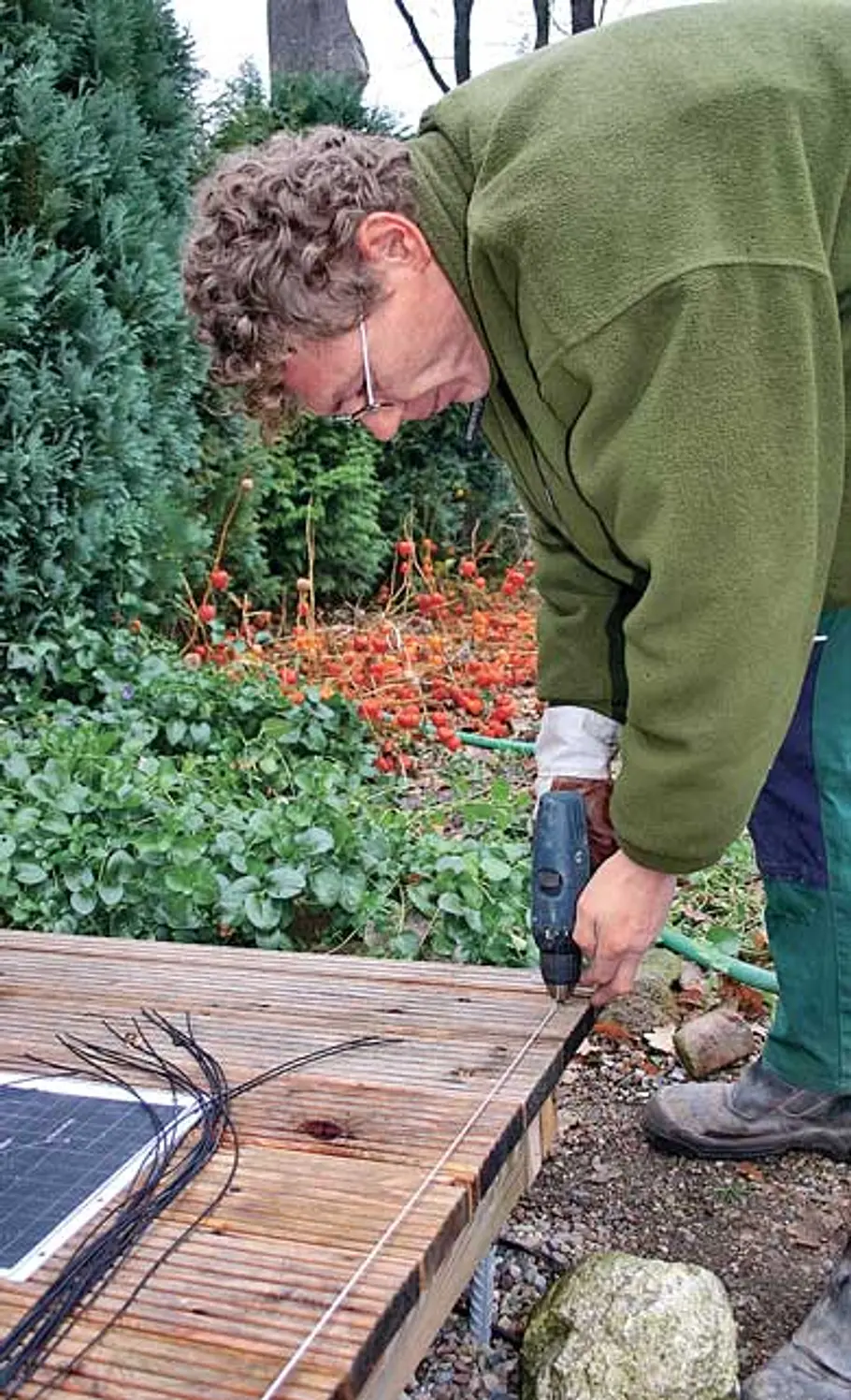 Steg anbauen: Schritt 4 von 13 Holzsteg bauen