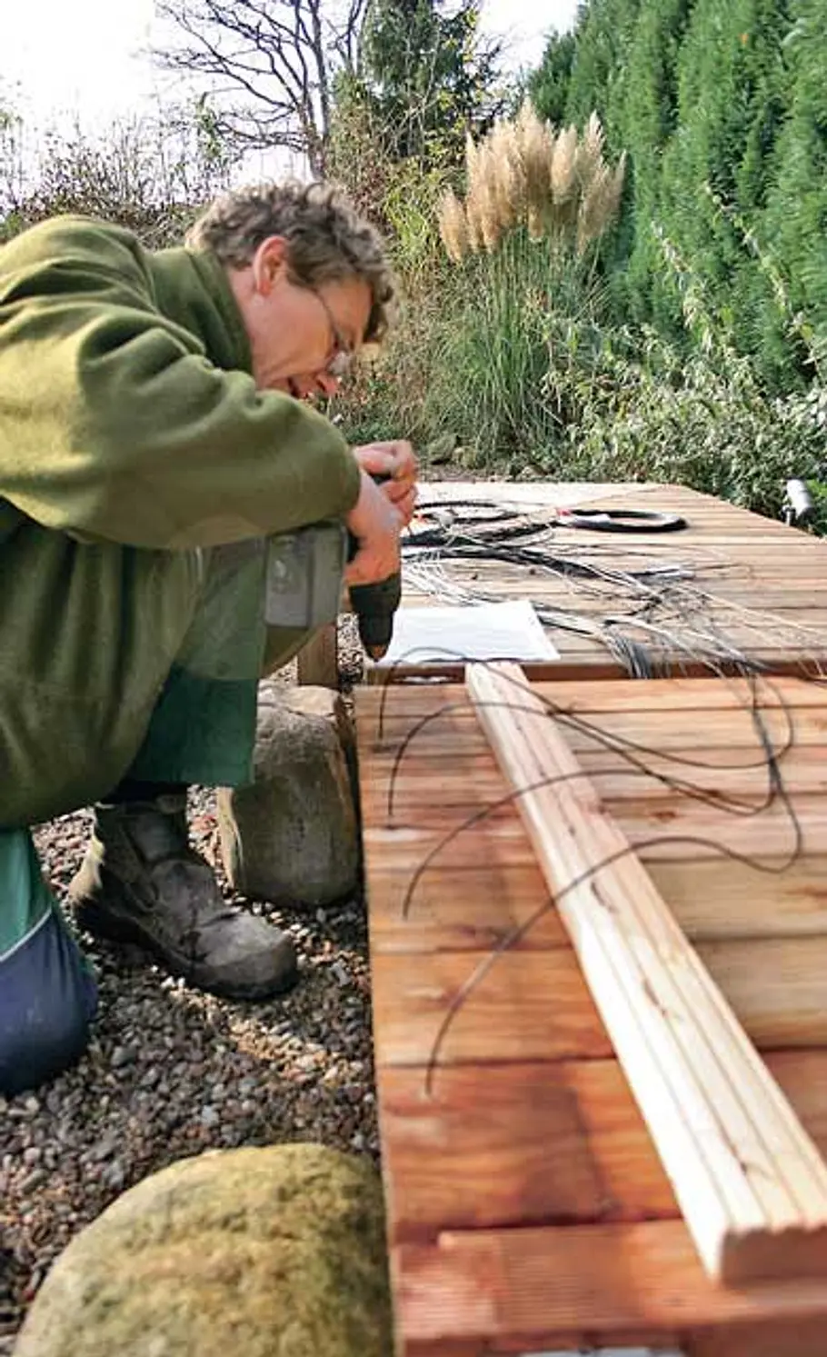 Steg anbauen: Schritt 8 von 13 Holzsteg bauen