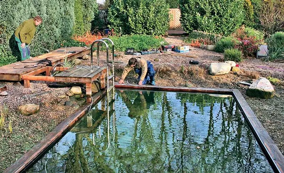 Steg anbauen: Schritt 12 von 13 Holzsteg bauen