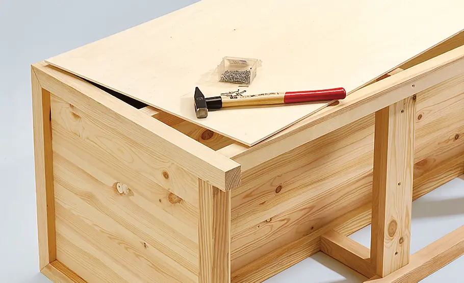 TV-Sideboard Fernsehschrank: TV-Bank bauen