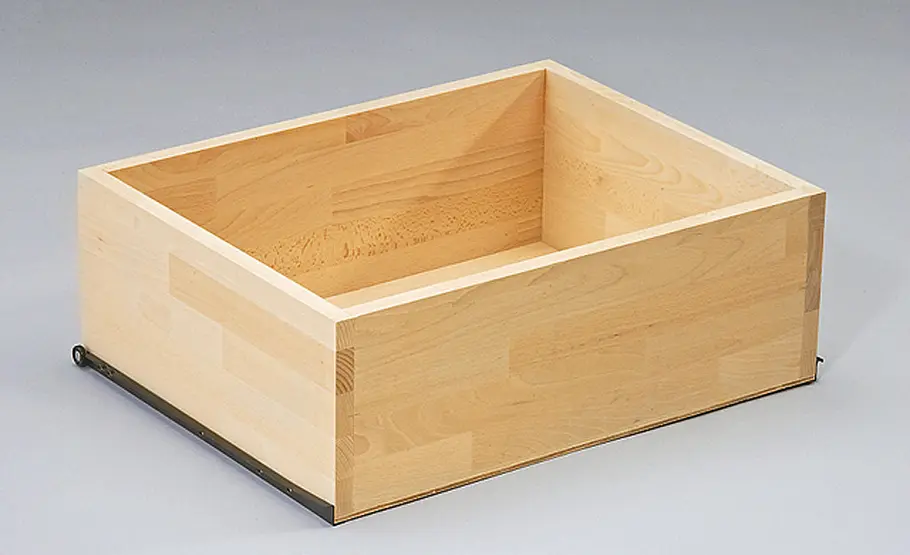 Sideboard mit Schwenktisch Sideboard: Kastenschienen verschrauben