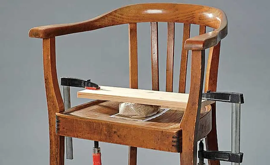 Sitzfläche reparieren: Schritt 1 von 7 Sitzfläche Stuhl reparieren